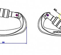 Карабин малый с муфтой с кейлок, Вертикаль