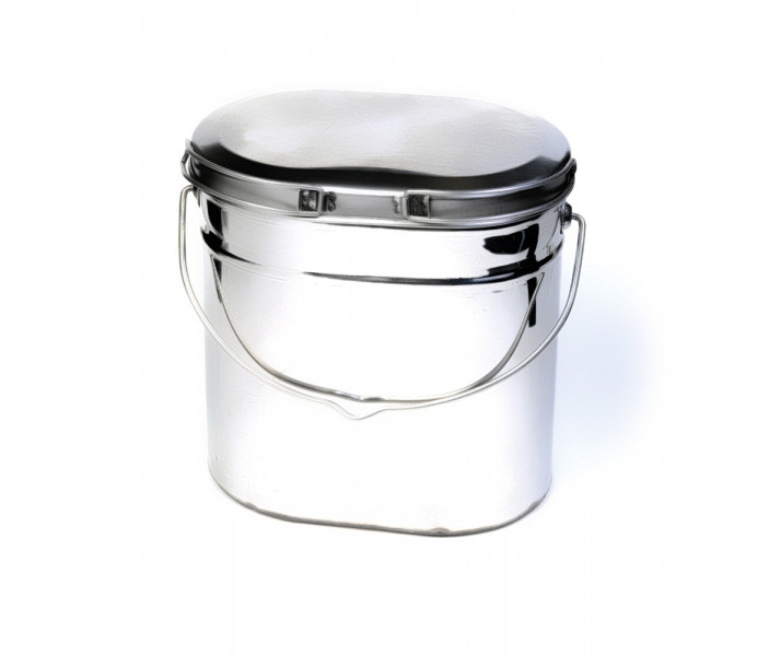 Котелок высокий 18 л крышка с ручками Роза Ветров