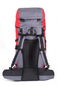 Рюкзак туристический Оптимал 2 серо-красный, 120 л, ТАЙФ