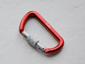 Карабин стальной GURU Typhoon Screw, GURU (вспомогательный, не для страховки)