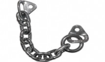 Шлямбурные уши с кольцом и цепью д.10 мм оцинковка