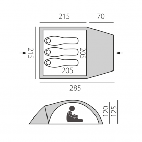 Быстросборная палатка Glade 3 зеленая, BTrace