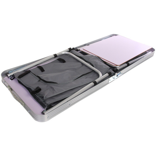 Стол кемпинговый складной 120*47*54-70 см, с 2-мя подвесными отделениями