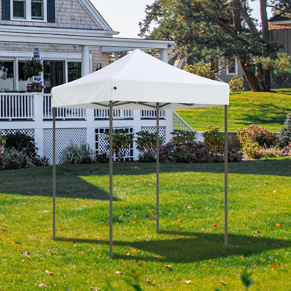 Тент садовый 2x2х3м (раскладывается гармошкой) полиэстер белый