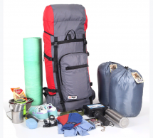 Рюкзак туристический Оптимал 1 черн.вишня, 60 л, ТАЙФ